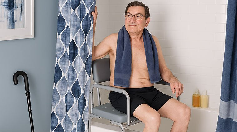 Shower Transfer Benches for Elderly - QuickChange Incontinence Wrap - UK