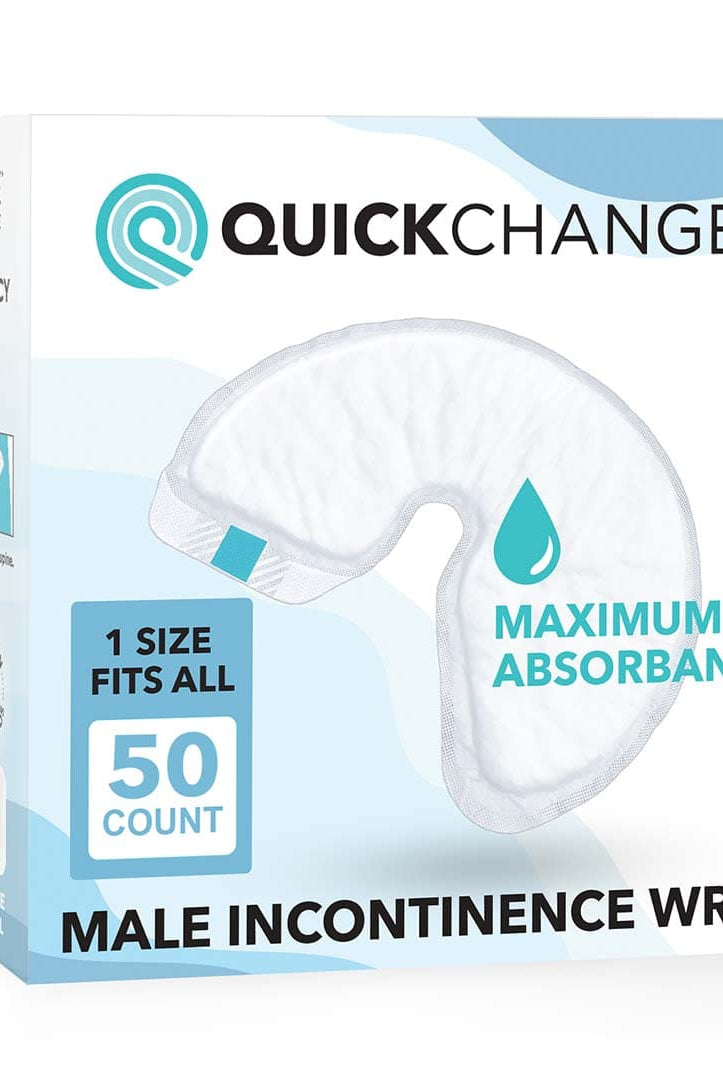 QuickChange Men's Incontinence Wrap | Maximum Absorbency | One - Size | 50 Count - QuickChange Incontinence Wrap - UK